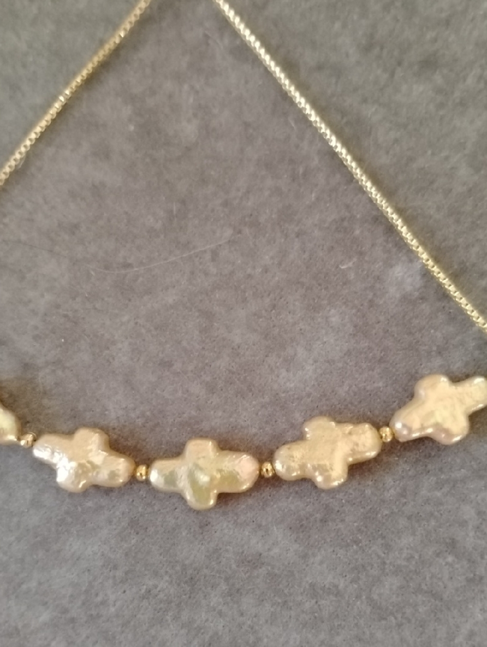 Hand Crafted Gold Cross Bolo Adjustable Style Bracelet - Picture 2 of 5